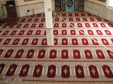 فرش سجاده اي كاشان فرش مسجدي فرش محرابي فرش كاشان