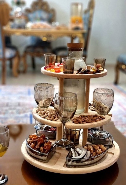 ست آجیل خوری با گلاس خوری