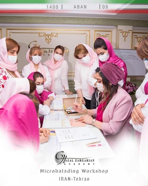 آموزش فیبروز ابرو در آکادمی غزل زرگریان