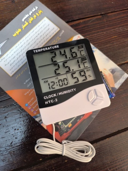 دماسنج و رطوبت سنج دیجیتال اچ تی سی مدل HTC-2
